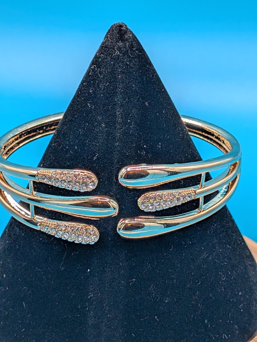 Gold Rhinestone-Accent  Bracelet - Women Jewelry